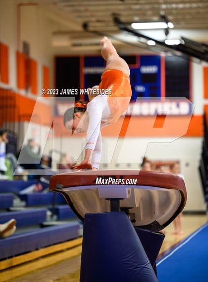 Thumbnail 1 in Hayfield Varsity Gymnastics @ West Springfield HS photogallery.