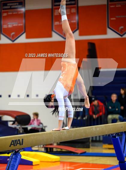 Thumbnail 1 in Hayfield Varsity Gymnastics @ West Springfield HS photogallery.
