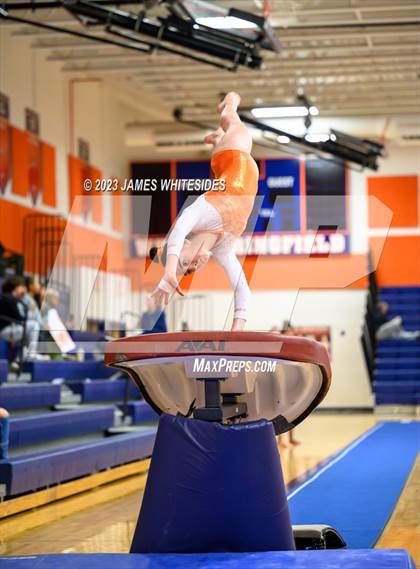 Thumbnail 3 in Hayfield Varsity Gymnastics @ West Springfield HS photogallery.