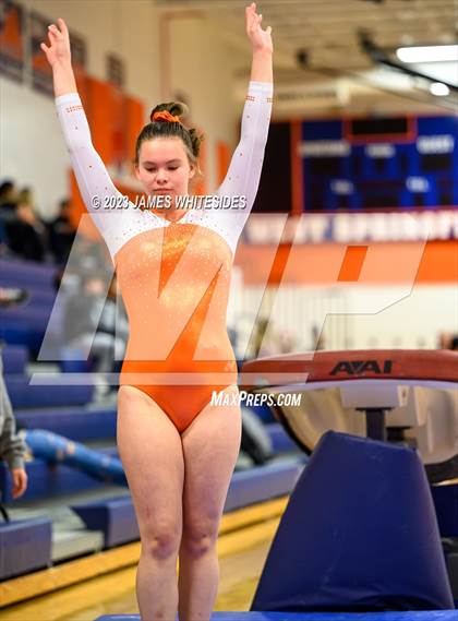 Thumbnail 2 in Hayfield Varsity Gymnastics @ West Springfield HS photogallery.