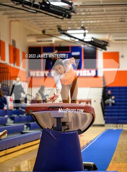 Thumbnail 1 in Hayfield Varsity Gymnastics @ West Springfield HS photogallery.
