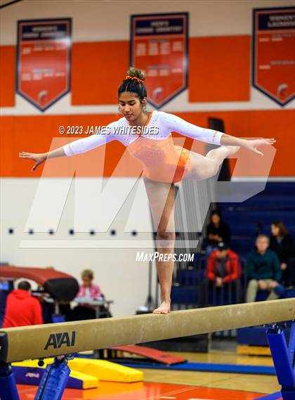 Thumbnail 1 in Hayfield Varsity Gymnastics @ West Springfield HS photogallery.