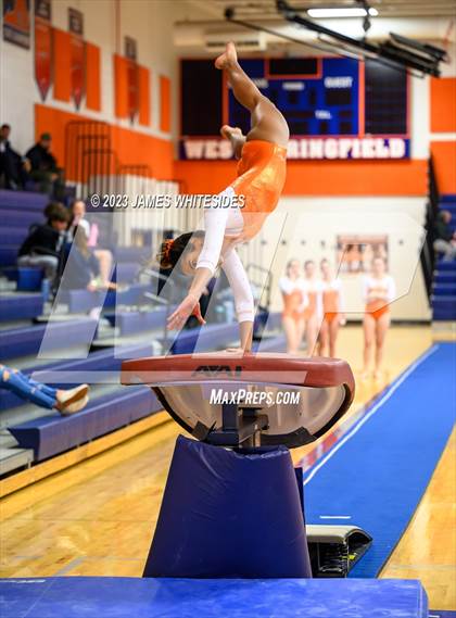 Thumbnail 1 in Hayfield Varsity Gymnastics @ West Springfield HS photogallery.