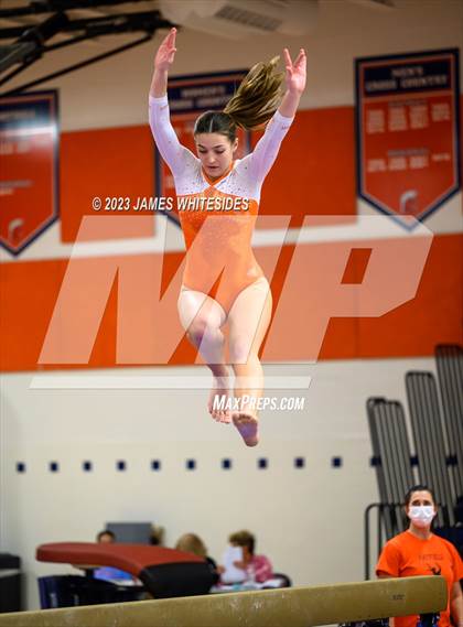Thumbnail 1 in Hayfield Varsity Gymnastics @ West Springfield HS photogallery.