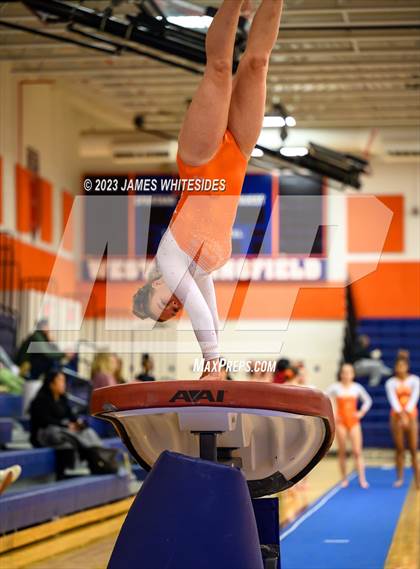 Thumbnail 1 in Hayfield Varsity Gymnastics @ West Springfield HS photogallery.