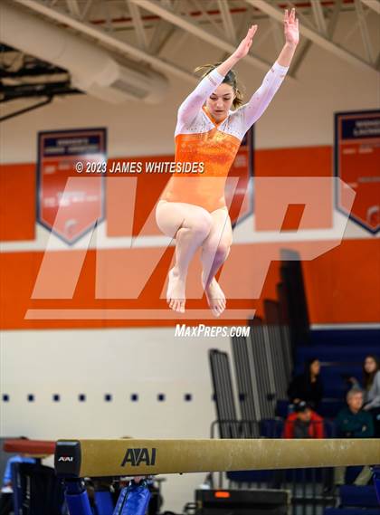Thumbnail 3 in Hayfield Varsity Gymnastics @ West Springfield HS photogallery.