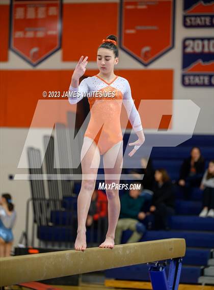 Thumbnail 1 in Hayfield Varsity Gymnastics @ West Springfield HS photogallery.