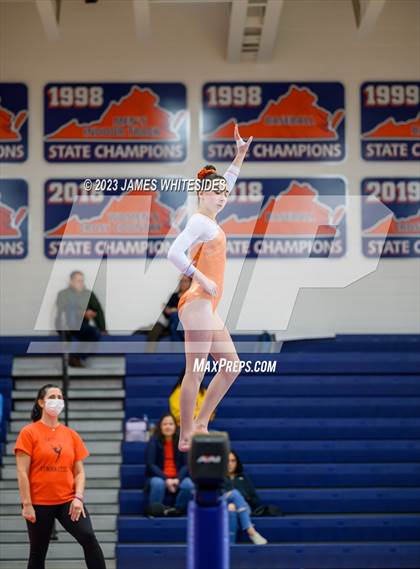 Thumbnail 2 in Hayfield Varsity Gymnastics @ West Springfield HS photogallery.