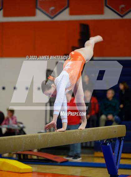 Thumbnail 3 in Hayfield Varsity Gymnastics @ West Springfield HS photogallery.