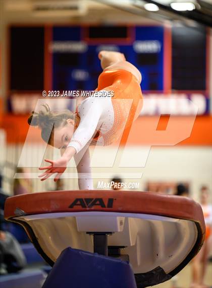Thumbnail 2 in Hayfield Varsity Gymnastics @ West Springfield HS photogallery.