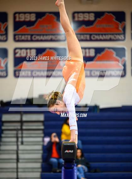 Thumbnail 1 in Hayfield Varsity Gymnastics @ West Springfield HS photogallery.