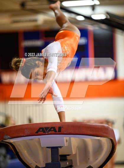 Thumbnail 3 in Hayfield Varsity Gymnastics @ West Springfield HS photogallery.