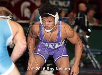 Thumbnail 1 in NYSPHSAA Championships (Division I Semifinals, 132-285 Lbs.) photogallery.