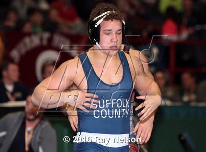 Thumbnail 3 in NYSPHSAA Championships (Division I Semifinals, 132-285 Lbs.) photogallery.