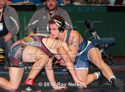 Thumbnail 1 in NYSPHSAA Championships (Division I Semifinals, 132-285 Lbs.) photogallery.