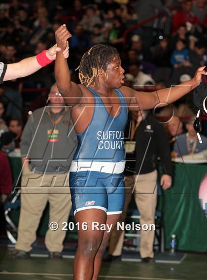 Thumbnail 1 in NYSPHSAA Championships (Division I Semifinals, 132-285 Lbs.) photogallery.