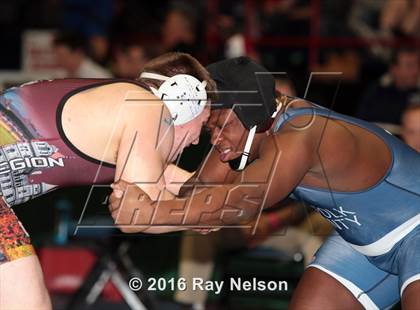 Thumbnail 2 in NYSPHSAA Championships (Division I Semifinals, 132-285 Lbs.) photogallery.