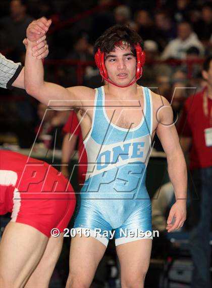 Thumbnail 2 in NYSPHSAA Championships (Division I Semifinals, 132-285 Lbs.) photogallery.