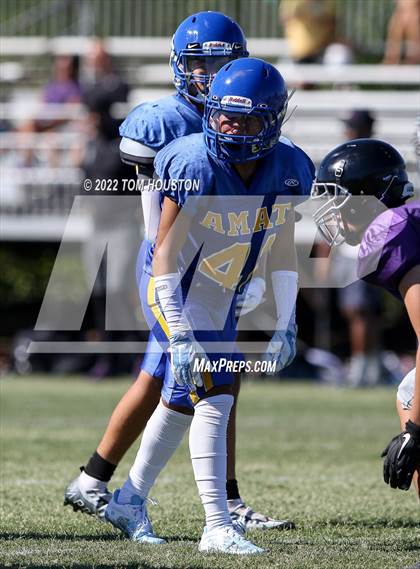 Thumbnail 1 in Bishop Amat vs Rancho Cucamonga (Scrimmage) photogallery.
