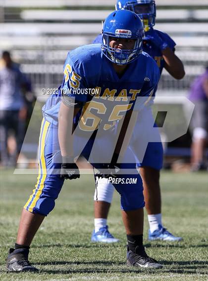 Thumbnail 2 in Bishop Amat vs Rancho Cucamonga (Scrimmage) photogallery.