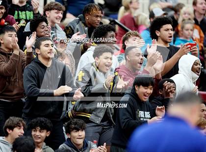 Thumbnail 3 in Boswell vs Fossil Ridge (UIL 6A Volleyball Bi-District) photogallery.