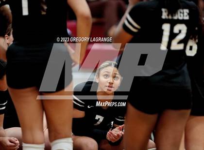 Thumbnail 3 in Boswell vs Fossil Ridge (UIL 6A Volleyball Bi-District) photogallery.