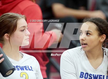 Thumbnail 2 in Boswell vs Fossil Ridge (UIL 6A Volleyball Bi-District) photogallery.