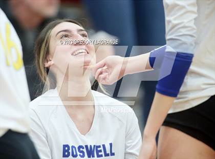 Thumbnail 2 in Boswell vs Fossil Ridge (UIL 6A Volleyball Bi-District) photogallery.