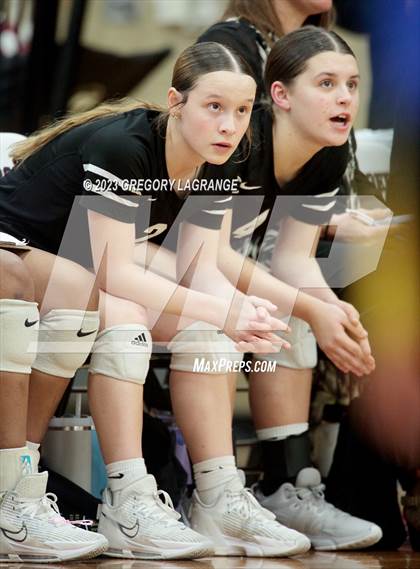 Thumbnail 2 in Boswell vs Fossil Ridge (UIL 6A Volleyball Bi-District) photogallery.