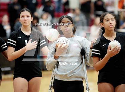 Thumbnail 3 in Boswell vs Fossil Ridge (UIL 6A Volleyball Bi-District) photogallery.