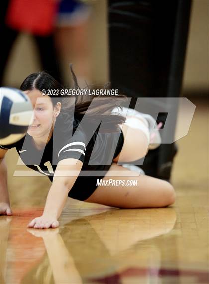 Thumbnail 2 in Boswell vs Fossil Ridge (UIL 6A Volleyball Bi-District) photogallery.
