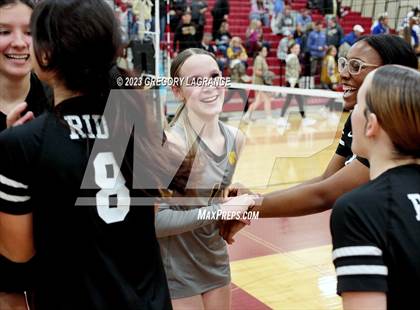 Thumbnail 3 in Boswell vs Fossil Ridge (UIL 6A Volleyball Bi-District) photogallery.