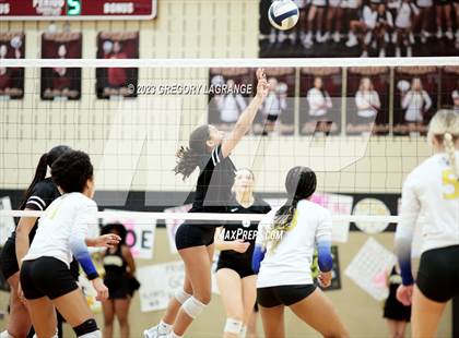 Thumbnail 3 in Boswell vs Fossil Ridge (UIL 6A Volleyball Bi-District) photogallery.