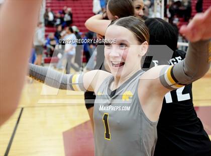 Thumbnail 3 in Boswell vs Fossil Ridge (UIL 6A Volleyball Bi-District) photogallery.