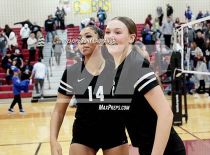 Thumbnail 3 in Boswell vs Fossil Ridge (UIL 6A Volleyball Bi-District) photogallery.
