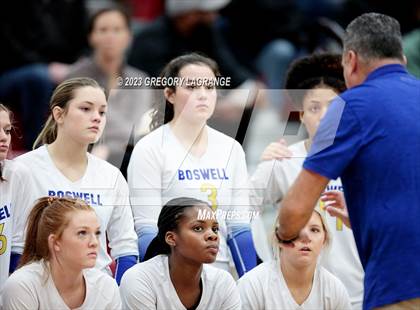 Thumbnail 2 in Boswell vs Fossil Ridge (UIL 6A Volleyball Bi-District) photogallery.
