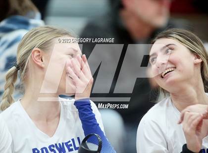 Thumbnail 1 in Boswell vs Fossil Ridge (UIL 6A Volleyball Bi-District) photogallery.