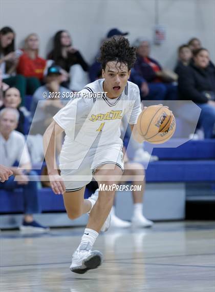 Thumbnail 1 in Temecula Valley vs. Hemet (Linfield Christian Caged Classic) photogallery.