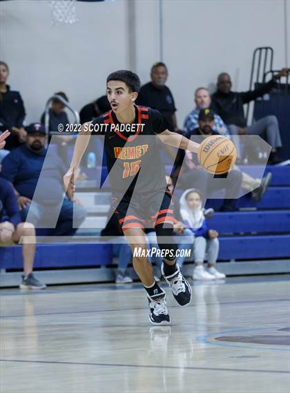 Thumbnail 3 in Temecula Valley vs. Hemet (Linfield Christian Caged Classic) photogallery.