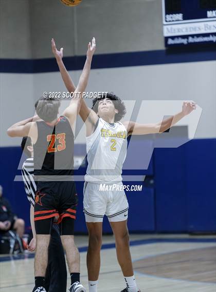 Thumbnail 2 in Temecula Valley vs. Hemet (Linfield Christian Caged Classic) photogallery.