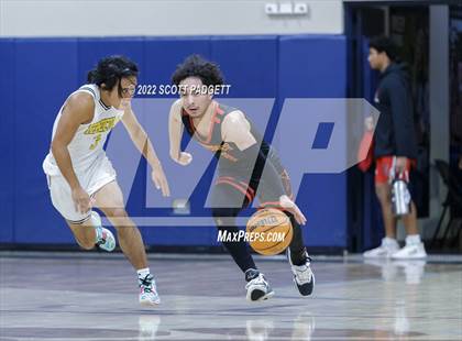 Thumbnail 1 in Temecula Valley vs. Hemet (Linfield Christian Caged Classic) photogallery.