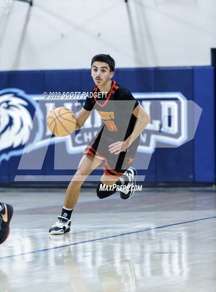 Thumbnail 3 in Temecula Valley vs. Hemet (Linfield Christian Caged Classic) photogallery.