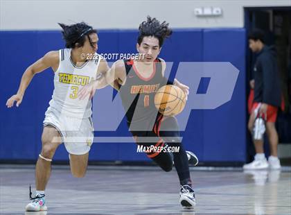 Thumbnail 3 in Temecula Valley vs. Hemet (Linfield Christian Caged Classic) photogallery.