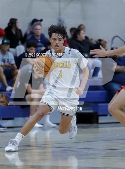 Thumbnail 3 in Temecula Valley vs. Hemet (Linfield Christian Caged Classic) photogallery.