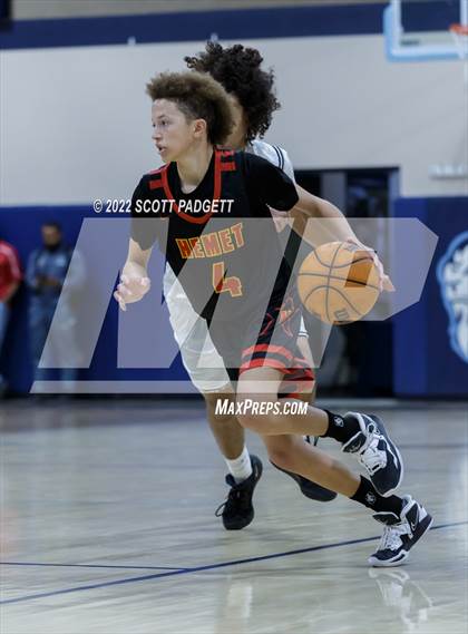 Thumbnail 1 in Temecula Valley vs. Hemet (Linfield Christian Caged Classic) photogallery.
