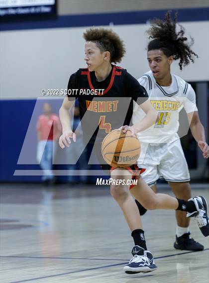 Thumbnail 2 in Temecula Valley vs. Hemet (Linfield Christian Caged Classic) photogallery.