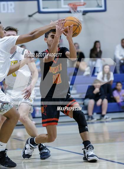 Thumbnail 3 in Temecula Valley vs. Hemet (Linfield Christian Caged Classic) photogallery.
