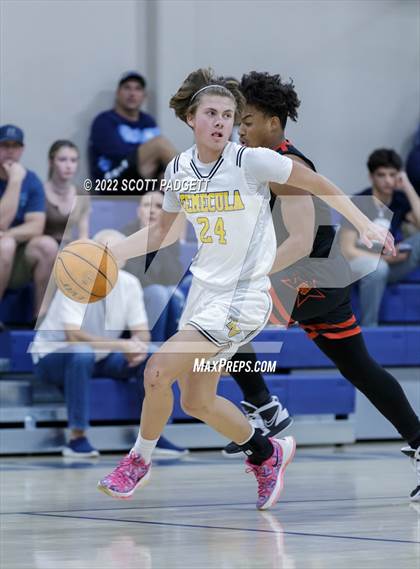 Thumbnail 1 in Temecula Valley vs. Hemet (Linfield Christian Caged Classic) photogallery.