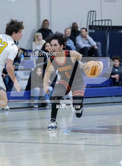 Thumbnail 2 in Temecula Valley vs. Hemet (Linfield Christian Caged Classic) photogallery.