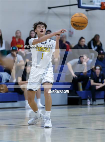 Thumbnail 1 in Temecula Valley vs. Hemet (Linfield Christian Caged Classic) photogallery.